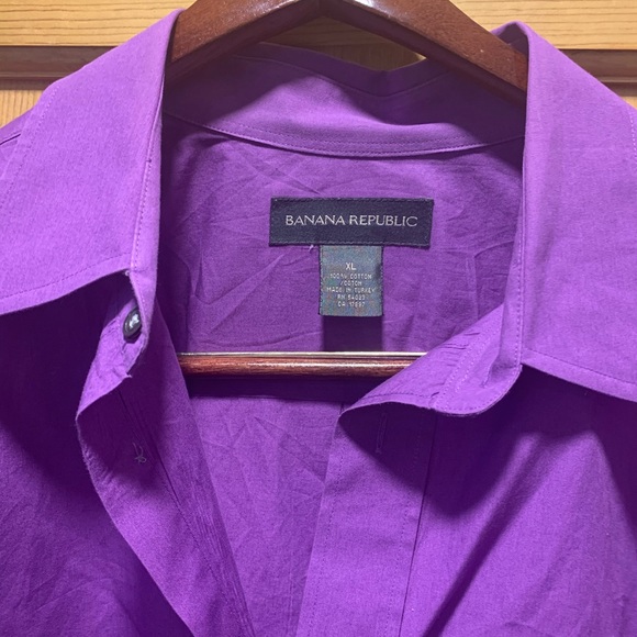 Banana Republic Other - Banana Republic Purple Violet Button Down Shirt